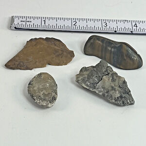 Mixed Mineral Lot Natural Stone Specimens Raw Polished Small